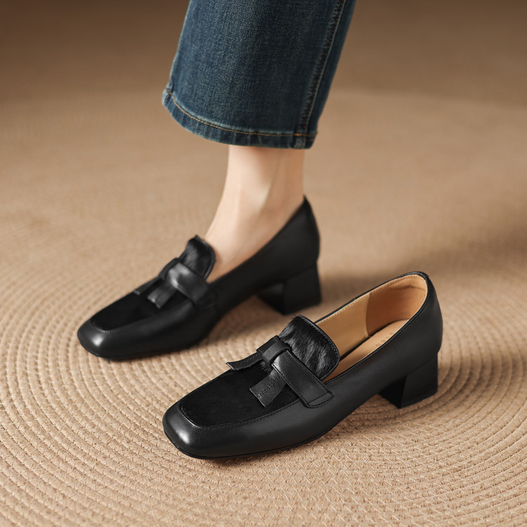 Deep Mouth Flat Shoes Korean Style Slip-On