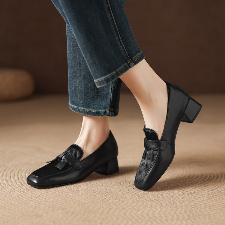 Deep Mouth Flat Shoes Korean Style Slip-On