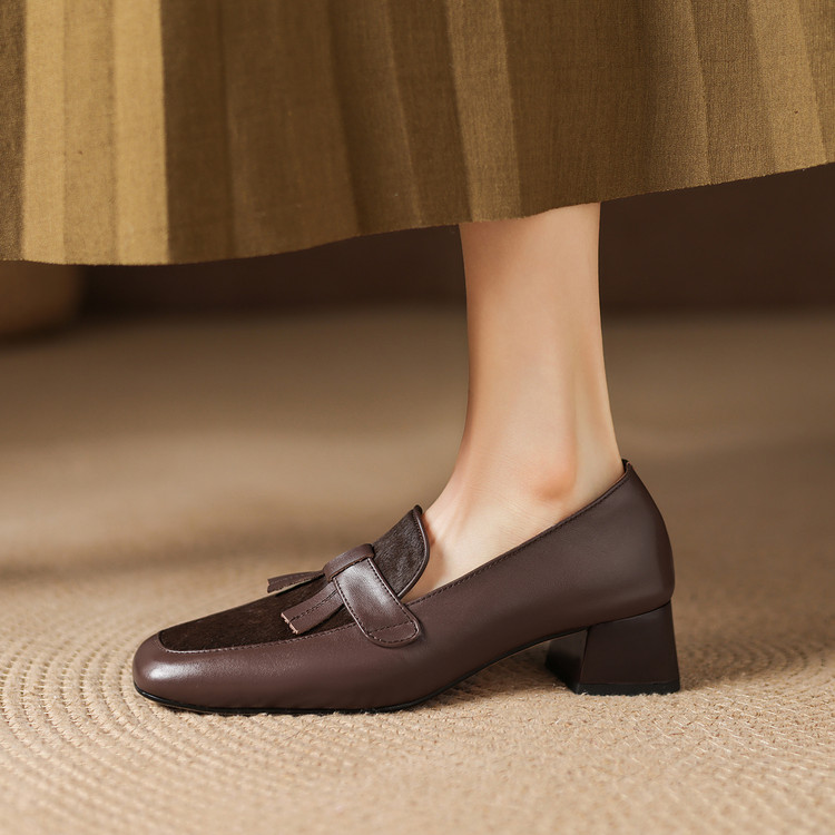 Deep Mouth Flat Shoes Korean Style Slip-On