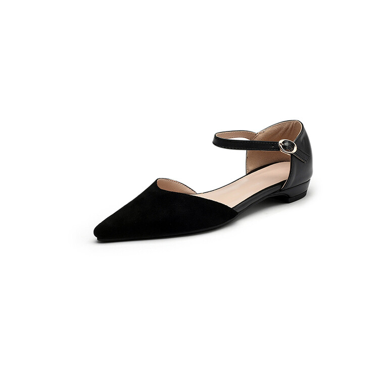 Sweet Closed Toe Flat Sandals with Thin Straps