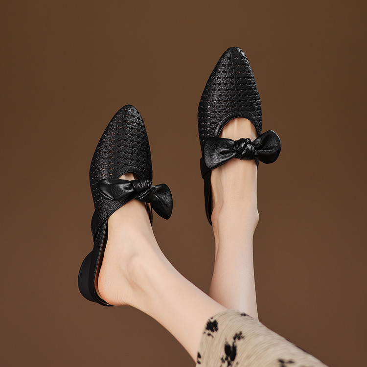 Women's Closed Toe Chunky Heel Slippers Summer 2026 - Style e.html