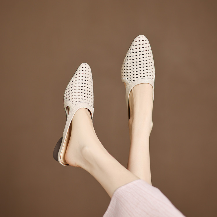 Women's Closed Toe Chunky Heel Slippers Summer 2026 - Style o.html