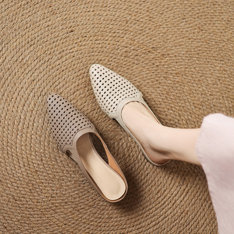 Women's Closed Toe Chunky Heel Slippers Summer 2026 - Style o.html